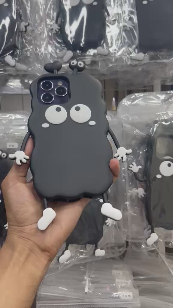 3D Black Eye Cartoon Case