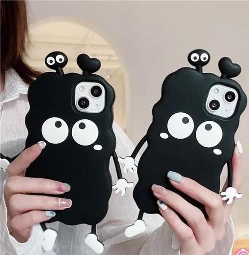 3D Black Eye Cartoon Case
