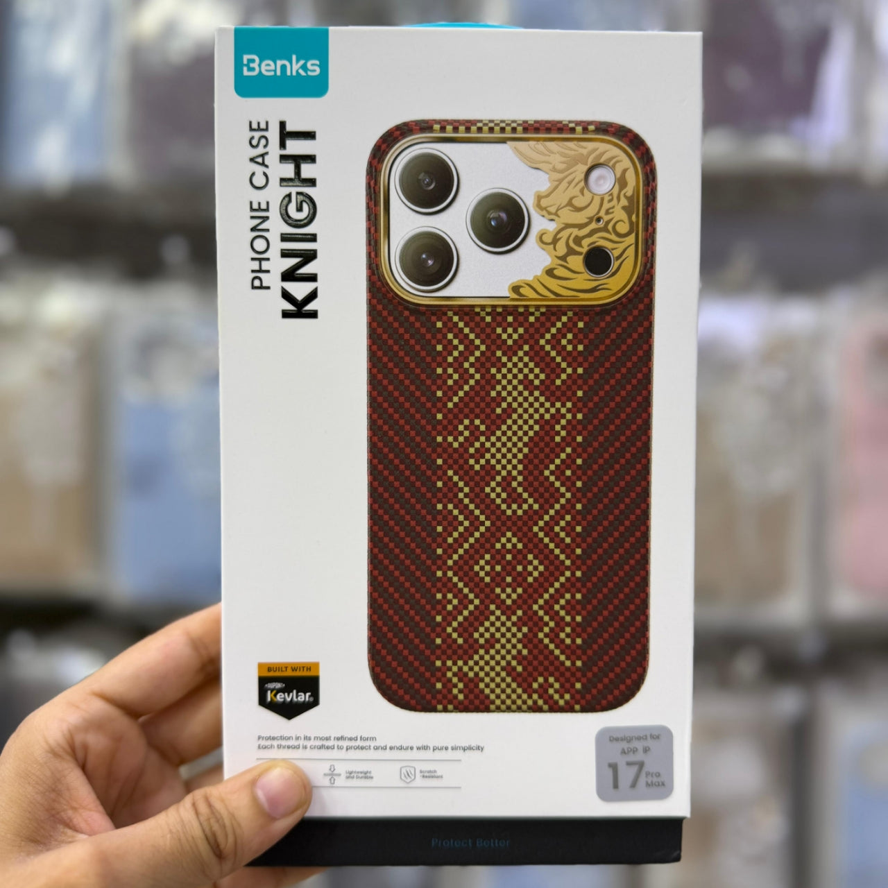 Original - Benks Knight Armor Air Kevlar MagSafe Case 17/PM