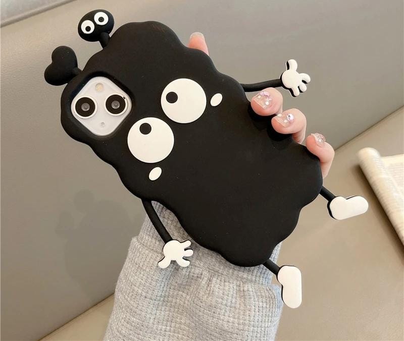 3D Black Eye Cartoon Case