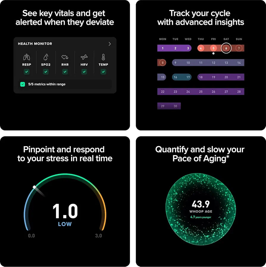 Whoop Peak 5.0 12 Month Membership Health & fitness Band