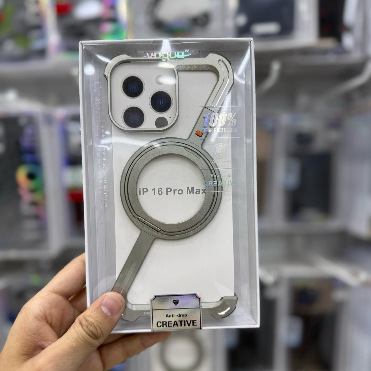 Metal Z Magsafe Case With 360 Stand Rotation